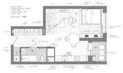 Living Room Kitchen Design With Dimensions