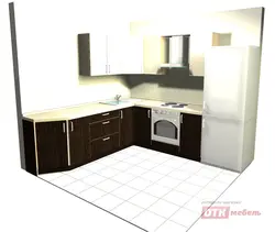 Дизайн кухни 2500 на 2500