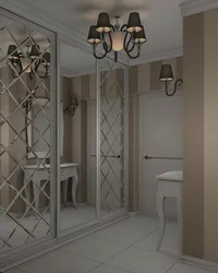 Hallway design with mirror door
