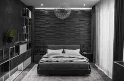 Bedroom Design With Black Wardrobe