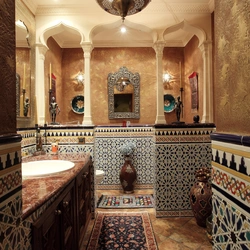 Марокко Стиліндегі Ванна Бөлмесінің Дизайны