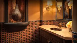 Moroccan style bathroom design