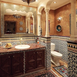 Moroccan Style Bathroom Design