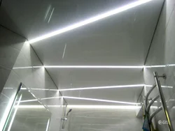 Design of light lines in the bathroom