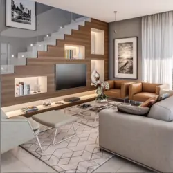House design first floor with kitchen