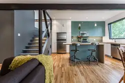 House design first floor with kitchen