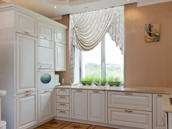 Kitchen design with a pencil case by the window