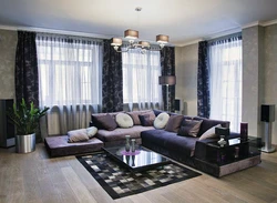 Living room design with a 4 meter window