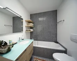 Bathtub installation design in bathroom