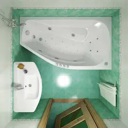 Bathtub installation design in bathroom