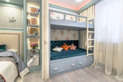 Design of an adult bedroom with 2 children