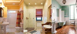Bathroom window in stalinka design
