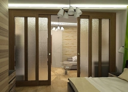 Door design from bedroom to living room