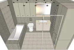 Bathtub with box in the corner design