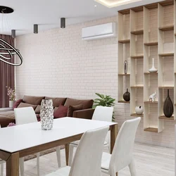 Design of all kitchen walls in the dining area