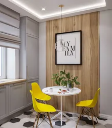 Yemək sahəsində bütün mətbəx divarlarının dizaynı
