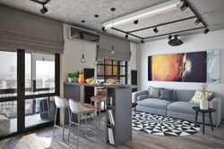 Loft Üslubunda Mətbəx Üçün Pəncərə Dizaynı