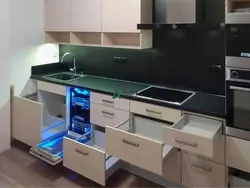 Kitchen 3 by 3 design with dishwasher