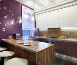 Oshxona 8 m² dizayn bar peshtaxta bilan