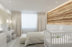 Yataq otağı dizayn beşik ilə 12 kvadrat metr