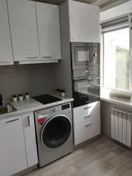 Kitchen design with gas stove and dishwasher