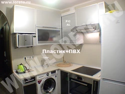Paltaryuyan maşın ilə Xruşşov 5 kv m mətbəx dizayn