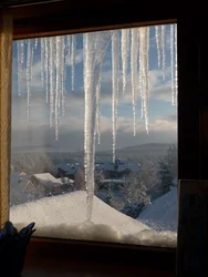Фото зимы из окна квартиры
