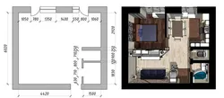 Balkon şəkli ilə mənzilin planı