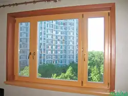Вокны драўляныя ў кватэры фота