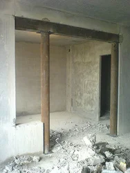 Пәтер фотосуретіндегі жүк көтергіш қабырғалар