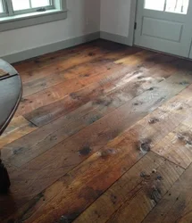 Old floors in the apartment photo