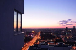 Photo from the window of a city apartment