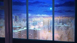 Фота з акна гарадской кватэры