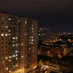 Фото из окна городской квартиры