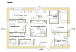 Kvartira fotosuratidagi xonalarning diagrammasi