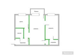 Планировка квартир 2 комнаты фото