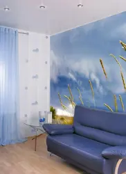 Фото натяжные стены в квартире