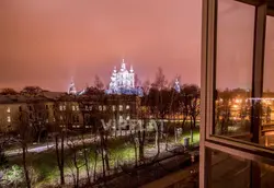 Фота з акна кватэры восенню