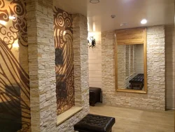 Photo of wild stone in the apartment