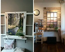Decorative window in the apartment photo