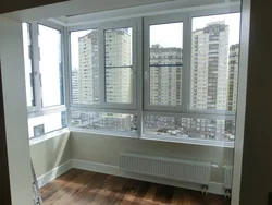 Window with balcony in apartment photo