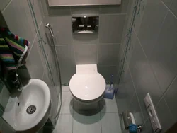 Toilet for a toilet in an apartment photo