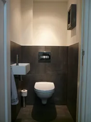 Toilet for a toilet in an apartment photo