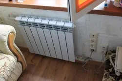 Heating in the wall photo in the apartment