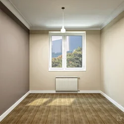 Mebelsiz bir mənzildə divar kağızı fotoşəkili