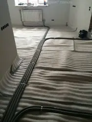 Floor heating in apartment photo
