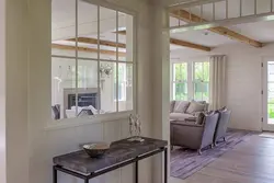 Partition in an apartment with a window photo