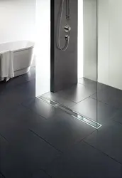 Душ в квартире на полу фото