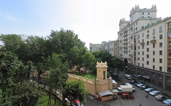 Photo from the apartment window to the courtyard