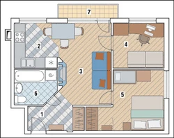 Apartments with walk-through rooms redevelopment photo